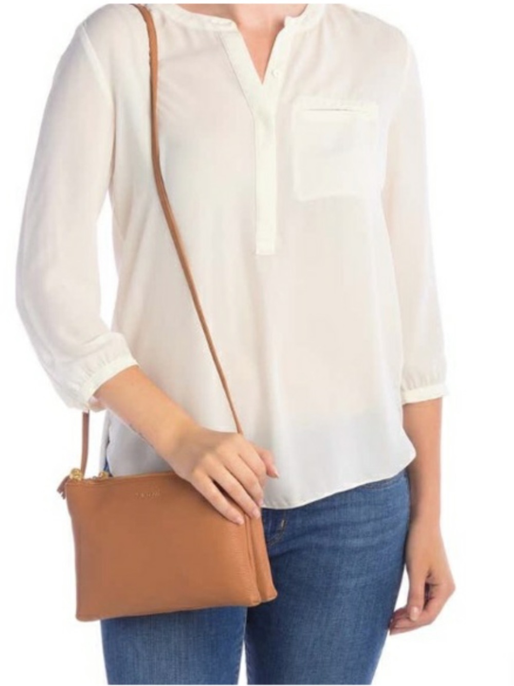 Authentic Ted Baker Macey double zip crossbody bag - Picture 2 of 16